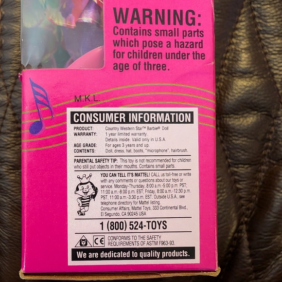 NIB 1994 Country Western Star Barbie - Picture 5 of 5